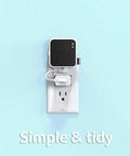 256GB USB Flash Drive With Outlet Wall Mount For Sync Module 2 plugged into wall with tidy cable management