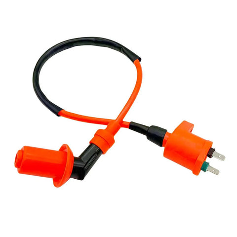 GY6 6-Pin AC CDI Box With Ignition Coil And A7TC Spark Plugs For 50cc 80cc 125cc 150cc Scooters ATVs Go Karts Mopeds Pit Dirt Bikes Orange