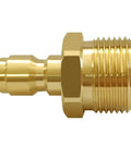 Amazon brass pressure washer quick-connect fitting; M22-14mm male to 1/4in plug for 4500 PSI hose