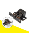 Upgrade Your Kitchen And Closets With These 12Pcs Bronze Cabinet Latch Springs That Lock Doors Fast Without Making A Sound While Keeping Things Neat And Organized For Sure. Bronze cabinet latch spring with integrated mechanism for quiet door locking.