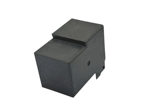 Black 12 Volt DC General Purpose Power Relay 30 Amp 4 Pin With Quick Connect Terminals for Auto and Industrial Use