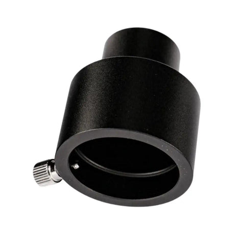 0.965 To 1.25 Inch Telescope Eyepiece Adapter With Secure Side Screw, Dope Compact Vintage Telescope Accessory, front view