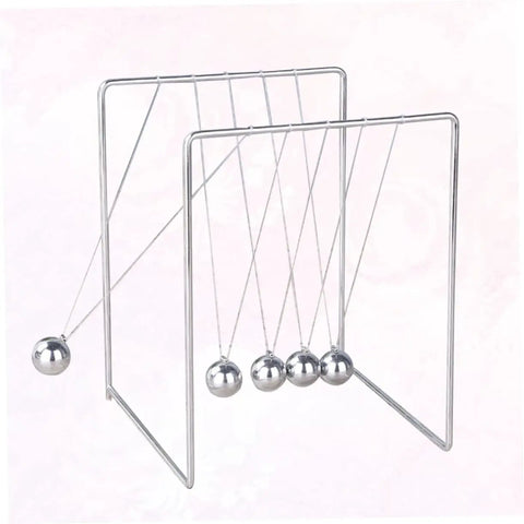 Newton Pendulum Desk Toy For Home Office Decor Square Iron Balance Gadget That Makes Physics Fun Hands On Learning Tool