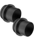 Screw End Quick Coupler For 4 Inch Hose Left Hand Thread Adapter Pack Of Two Black for dust collection systems.