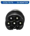 No Sweat Setup Heavy Duty EV Charging Adapter Type 2 To Tesla Converter 80A AC And 200A DC Output, black CCS2 to TE EV adapter.