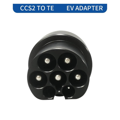 No Sweat Setup Heavy Duty EV Charging Adapter Type 2 To Tesla Converter 80A AC And 200A DC Output, black CCS2 to TE EV adapter.