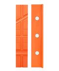 6 Inch Magnetic Soft Vise Jaws Cover Pads For Clamping And Holding Heavy Duty TPU Jaw Pads With Multi Groove Design To Protect Delicate Surfaces While Gripping Tight Ideal For DIY Home Workshop And Hobby Projects, orange TPU vise jaws