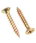 No Sweat Zinc Plated Carbon Steel Countersunk Self Tapping Wood Screws Phillips Drive for drywall and fiberboard mounting.