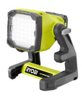 One Plus 18V Hybrid LED Flood Light Delivers 1,800 Lumens, Over 12 Hour Runtime With Battery, Hybrid Versatility Works