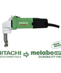 Metal Nibbler for 16 Gauge Sheet Metal, 3.5 Amp Power, 3 Position Die Holder For Easy Direction Changes, Compact Grip