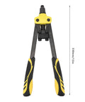 Heavy Duty Rivet Nut Tool Kit With Ergonomic Grip Professional Grade Alloy Steel Hand Tool For Auto Repair And Home DIY Projects That Make Work Super Dope And Easy. 330mm hand rivet nut tool with ergonomic yellow and black grip