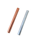 Two Pieces 99.995 Percent Pure Copper And Zinc Rods, 3 Eighths Inch Diameter by 4 Inches Long, Bare Metal Bars for DIY Projects