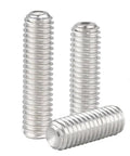 Six Piece Bad Ass M12 Grub Screws Featuring Flat Point Heads And Hex Socket Drives Crafted From Ridiculously Tough 304 Stainless Steel for lock-tight mounting.