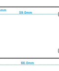 Technical dimensions of DC 12V Programmable Time Delay Relay Module With On Delay And Off Delay From 0.1 Seconds To 270 Hours