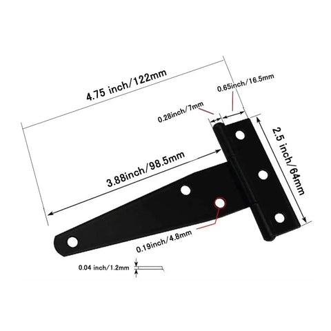 12 Piece 4 Inch Anti Rust Iron Shed Hinges For Cabinet Doors And Barn Doors With Silent Hydraulic Buffer And Heavy Duty Construction