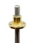 300mm T10x2 Lead Screw With Brass Nut Kit For 3D Printers And CNC Machines Z Axis Acme Thread 2mm Pitch 1 Start 2mm Lead