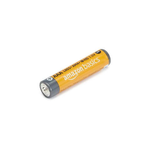 Premium Alkaline Batteries 108 Count Real Deal Variety Bundle Featuring Aa Aaa C D And 9V Cells For Game Controllers Flashlights Toys Digital Cameras And Clocks Straight Up Heavy Duty Power You Will Love, close-up of AAA battery.