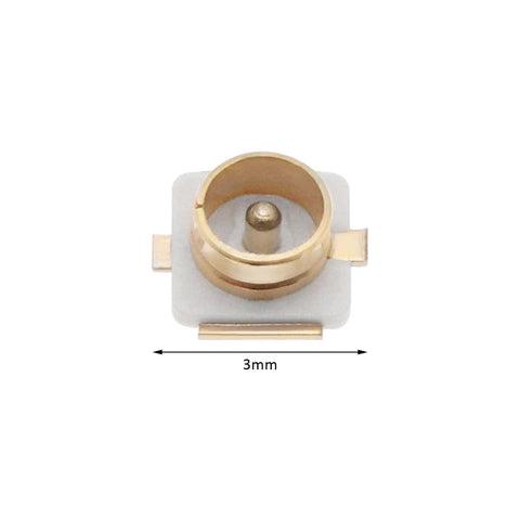 80Pcs IPX UFL RF Coaxial Connectors SMD SMT PCB Mount Socket Jack Female For Antenna Wireless LAN Equipment 3mm gold connector