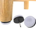 40 Pieces Nylon And Metal Furniture Glide Nail On Round Pads No Slip Floor Protectors