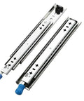 Top Shelf Full Extension Ball Bearing Drawer Slides Pair 58 Inch side mount cabinet hardware with smooth glide mechanism.