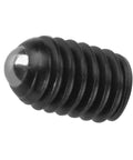 Close-up of an M4 hex socket ball plunger from the 10 Pack M4 Hex Socket Ball Spring Plungers Set Crafted From Heavy Duty Carbon Steel.