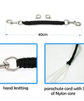Underwater Camera Housing Carry Lanyard With Military Grade Parachute Rope 7 Strand 300 Lb Test, 316 Stainless Steel Snap Hooks, Soft Handle
