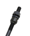 Rear Bike Hub Axle Kit 175mm 6.8in 3/8in Black 26 TPI Conical Lock Nut For Multi Speed Bicycle Rear Axle Assembly
