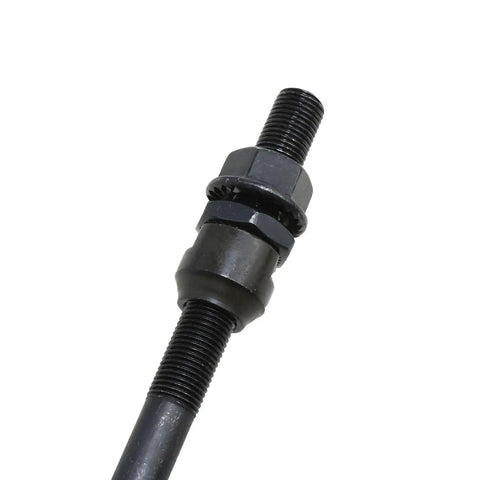 Rear Bike Hub Axle Kit 175mm 6.8in 3/8in Black 26 TPI Conical Lock Nut For Multi Speed Bicycle Rear Axle Assembly