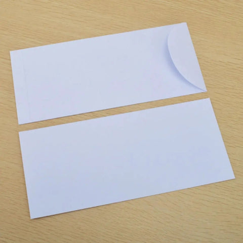 White Blank Paper Envelopes Set 20 Pack For Mail And Storage Reusable No Word Design Letter Envelopes With Thickened Paper Workhorse Quality