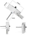 Drop-In Evaporator Fan Motor Replacement Part DA31-00146H DREP5020LC 12V DC 2.1W 0.175A 2950RPM, dimensions shown