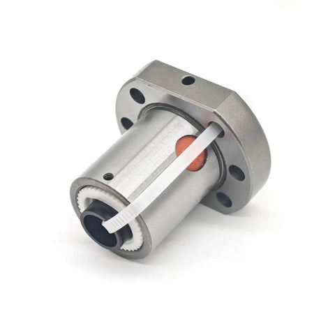 SFU1204 Ball Screw Nut With Flange, 12mm Diameter, 4mm Pitch, heavy-duty bearing steel, high rigidity for CNC machines