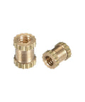 Knurled Brass Insert Nuts For Small Hardware Projects M2 Thread 4mm Long 3.5mm Outer Diameter Female Embedding Inserts Kit