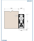 Technical diagram of Door Bottom Seal With Auto Drop Neoprene Gap Filler For Soundproofing And Draft Blocking, Heavy Duty Surface Mounted 36 Inch