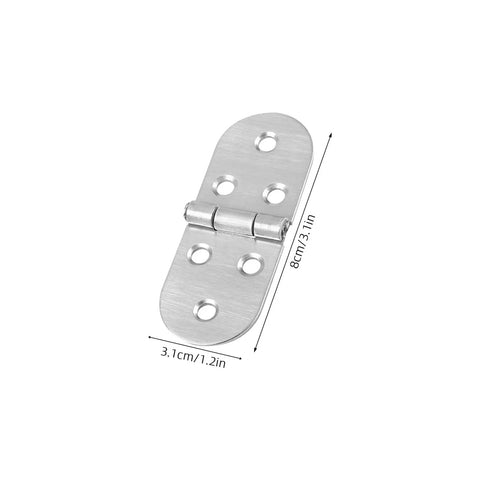 Stainless Steel Flush Piano Hinge Set Folding Pivot Hinges For Desks Cabinets And Wood Projects Flat Surface Install Durable