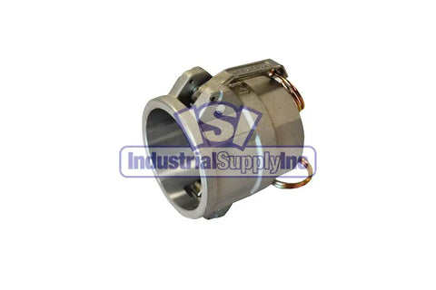 Top Shelf One Inch Aluminum Female Camlock To Female Npt Adapter Cam And Groove Hose Fittings Connects Trash Pumps Vacuum Trucks Built Tough No Hassle Suction Discharge, close-up view.