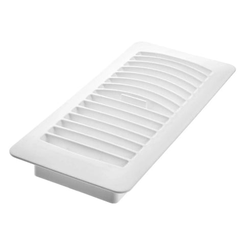 Louvered Plastic Floor Register 4 x 10 Inch White 5 Pack Heavy Duty Polystyrene Durable Floor Vent Built To Last