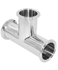 Beduan 1.5-inch tri-clamp tee sanitary fitting, stainless steel 304, 38mm pipe OD, pack of 2