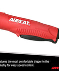 Industrial Grade Pneumatic Angle Die Grinder Dropping A Solid 18000 Rpm Kick With A Dead Easy Feather Trigger And Quiet Tuned Exhaust Handle with comfortable grip