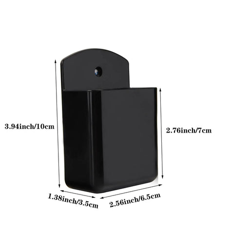 Self Adhesive Remote Control Holder Wall Mount Pack Of 2 For TV And Air Conditioner Remotes Multipurpose Organizer Box Keeps Remote And Small Items Neat Accessible And Space Saving
