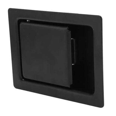 Heavy Duty Flush Mount Paddle Handle Latch Set For Trucks RVs And Rugged Toolboxes With Slick Black Coating Delivers Tough As Nails Security And Smooth Operation Daily