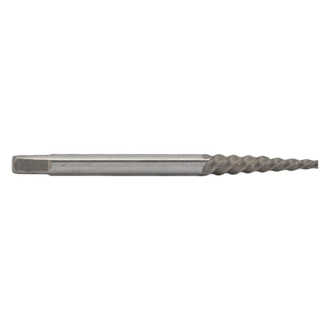 Close-up of Carbon Steel Screw Extractor Set Dew Series Pack Of 10 For Removing Broken Or Seized Screws With 1/16 Inch Small End