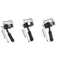 Zipper Pull Repair Kit For Clothing Backpacks Tents And Outdoor Gear Durable Black Plastomer Pulls, three sizes in black
