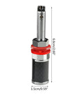 Rhodium Plated HiFi Terminal Blocks 2 Pack Rock Solid Solderless Wiring Posts detailed view with measurements showing size and design.