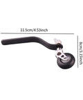 Carbon Fiber Landing Gear Tail Wheel Assembly Kit With Screws For Remote Control Airplanes And RC Aircraft Upgrade Lightweight Aluminum Core Durable Ground Handling Wear Resistant Gear Set, showing carbon fiber arm and PU wheel