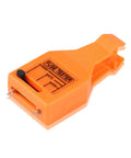 12V Circuit Tester And Fuse Puller Tool With Built In Light For Automotive Electrical Diagnostics and Fuse Replacement Non Slip Handle Mini, orange plastic tester