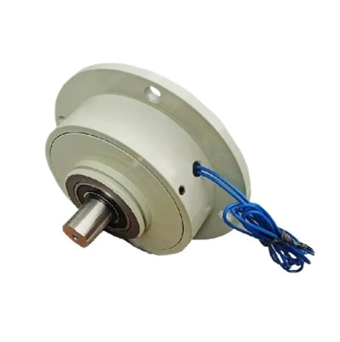 Miniature Magnetic Powder Brake With Precise Torque Adjustment And Long Life Ultra Compact Design shown with wiring and mounting holes