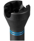 Close-up of 5-In-1 Impact Socket Kit Heavy-Duty With 3/4 Inch 1 Inch And 1-1/8 Inch Square Sockets, black finish, blue bands
