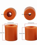 Silicone solid bed mounts dimensions for Ender 3 Upgrade Kit With Metal Leveling Nuts, 4 Hot Bed Springs And 5 Silicone Solid Bed Mounts