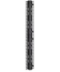 Versi-Duct 0RU 4x5In Front And Rear Cable Management Duct 80In Long ABS Plastic Channel With PVC Cove Vertical Slotted Duct