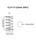 Light Load Compression Spring Kit For Bambu Lab 3D Printers X1 X1C X1E P1P P1S And A1 Mini with 0.5x7x12mm spring dimensions